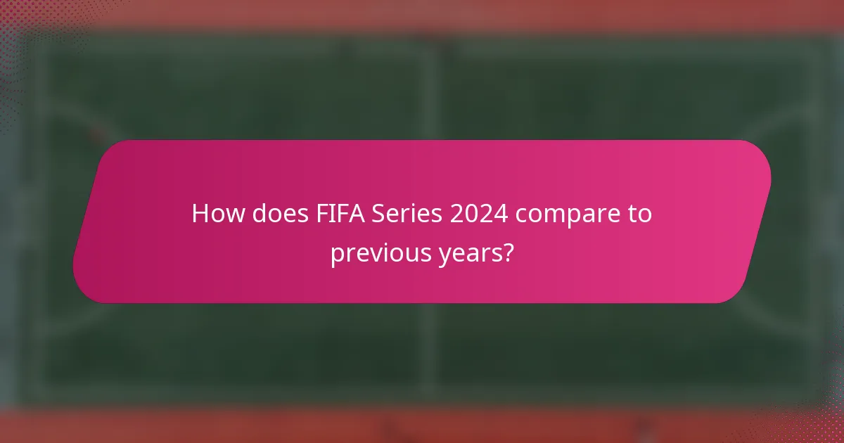 How does FIFA Series 2024 compare to previous years?