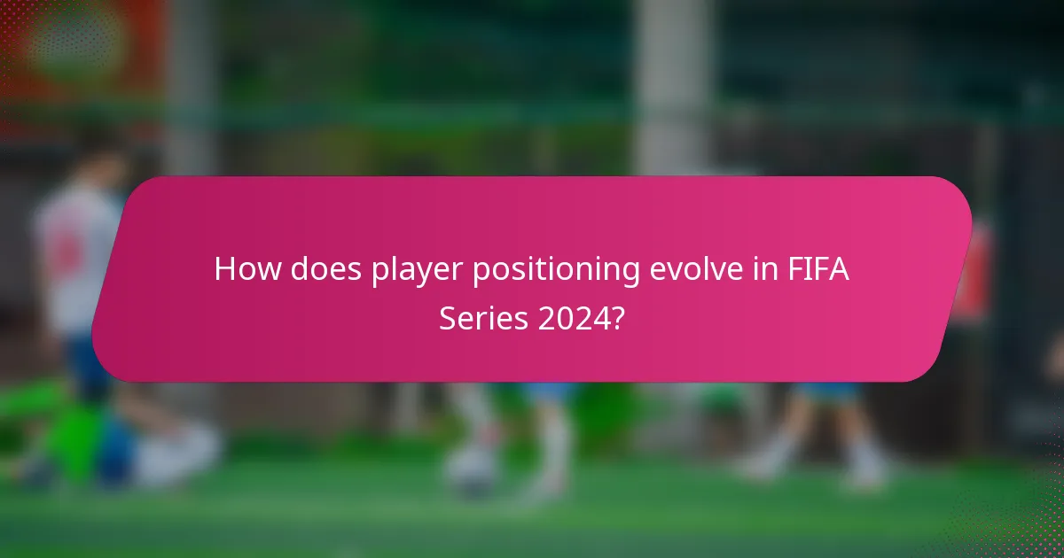 How does player positioning evolve in FIFA Series 2024?